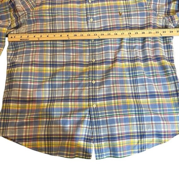 Polo Ralph Lauren‎ Oxford Shirt Button Up Multicolored Plaid Long Sleeve XXL - Picture 11 of 11